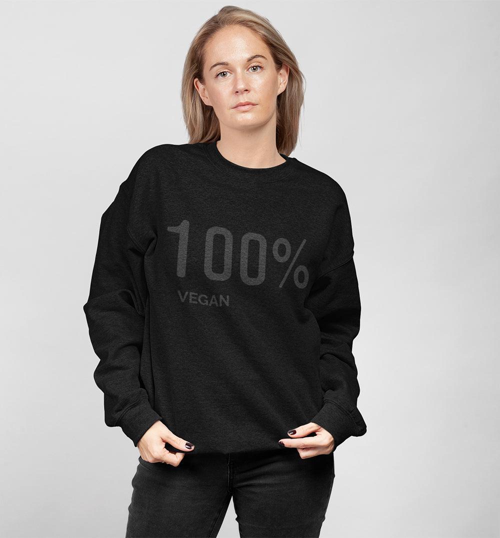 Womens 100% Vegan Logo Sweatshirt - VirtuousWares:Global