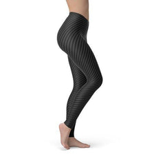 Womens Black Carbon Fiber Leggings - VirtuousWares:Global