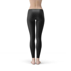 Womens Black Carbon Fiber Leggings - VirtuousWares:Global