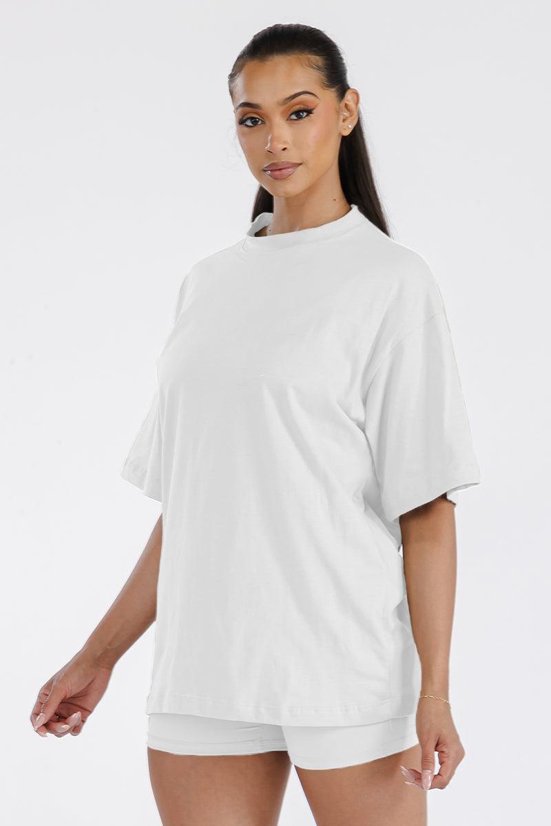 Womens Boyfriend Oversized Drop Shoulder Tee - VirtuousWares:Global