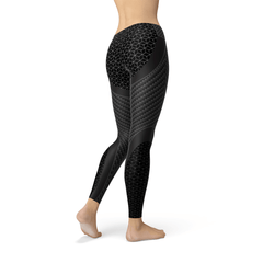 Womens Carbon Fiber Sports Leggings - VirtuousWares:Global