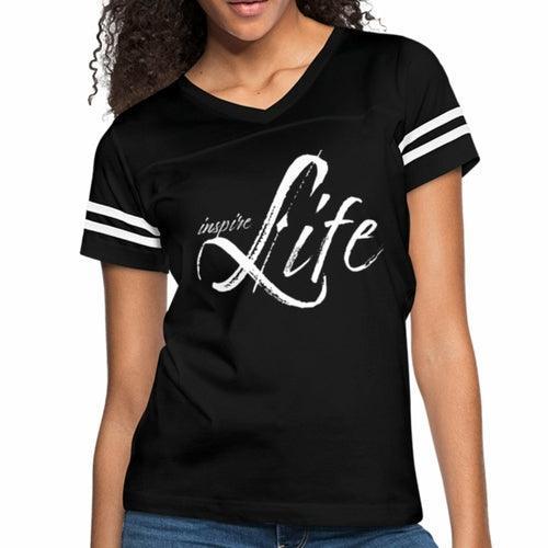 Womens Graphic Vintage Tee, Inspire Life Sport T-shirt - VirtuousWares:Global