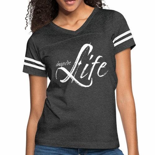 Womens Graphic Vintage Tee, Inspire Life Sport T-shirt - VirtuousWares:Global