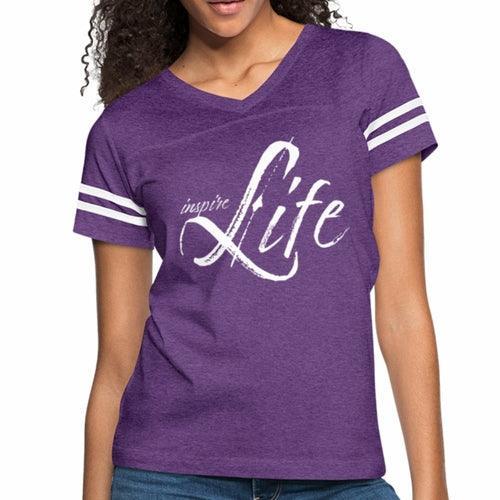 Womens Graphic Vintage Tee, Inspire Life Sport T-shirt - VirtuousWares:Global