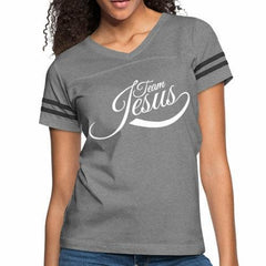 Womens Graphic Vintage Tee, Team Jesus Sport T-shirt - VirtuousWares:Global