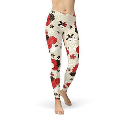 Womens Japanese Cherry Blossom Leggings - VirtuousWares:Global