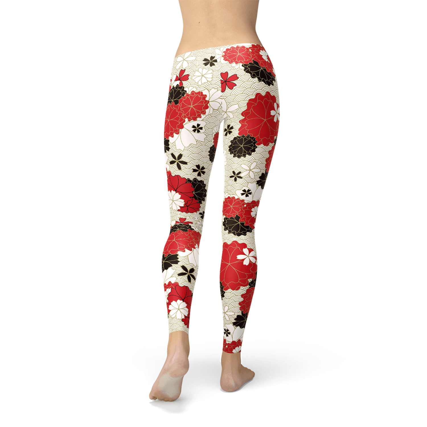 Womens Japanese Cherry Blossom Leggings - VirtuousWares:Global