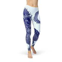 Womens Japanese Dragon Leggings - VirtuousWares:Global