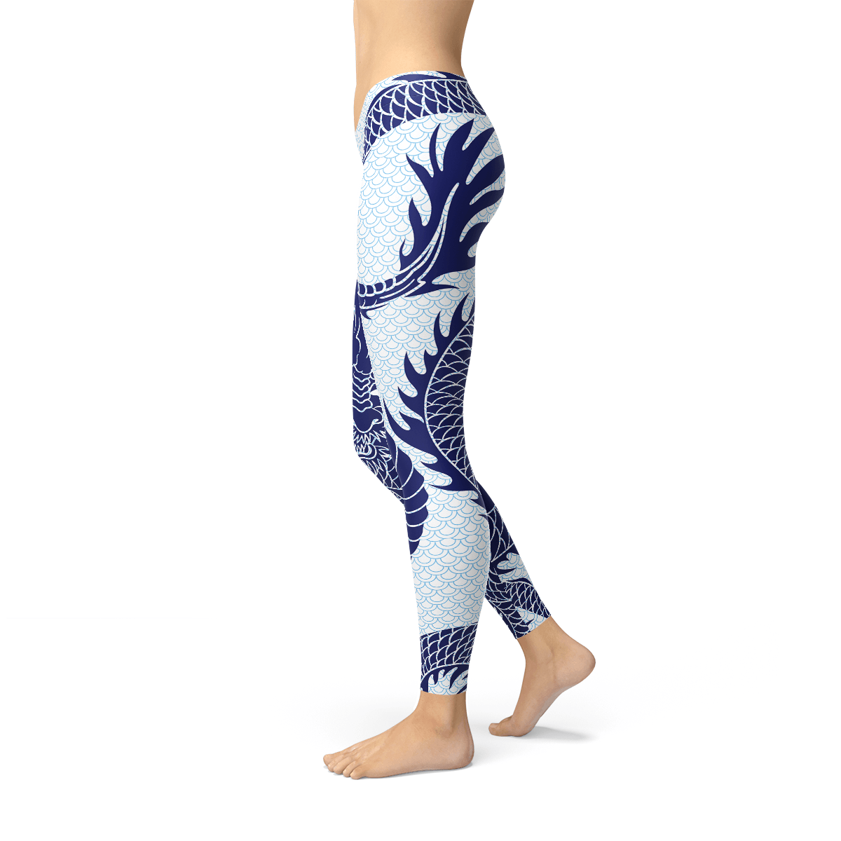 Womens Japanese Dragon Leggings - VirtuousWares:Global