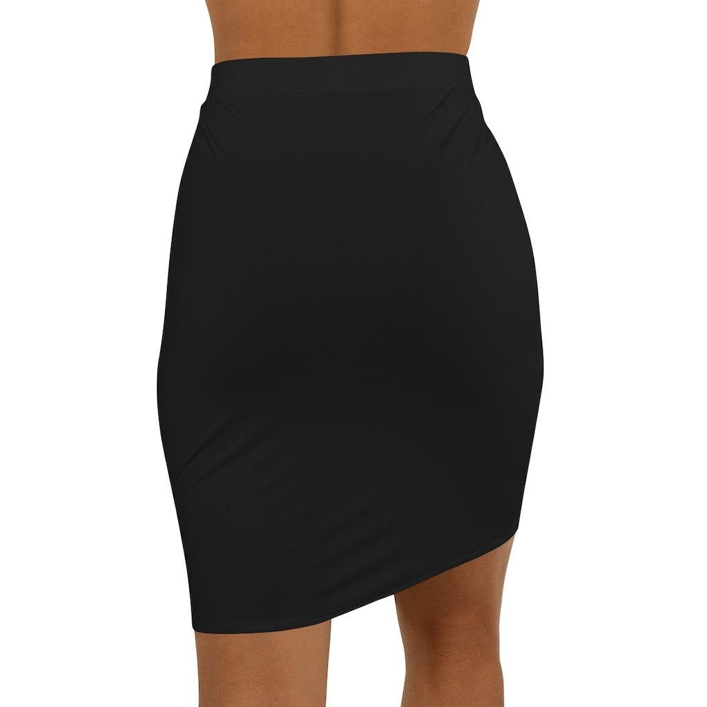 Womens Mini Skirt, Stretchy, Black Pencil Skirt - VirtuousWares:Global