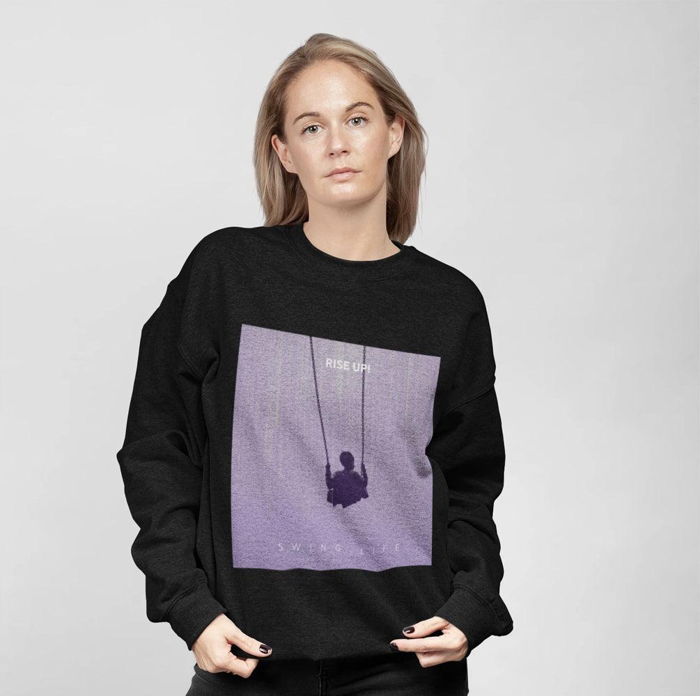 Womens Purple Logo Sweatshirt - VirtuousWares:Global