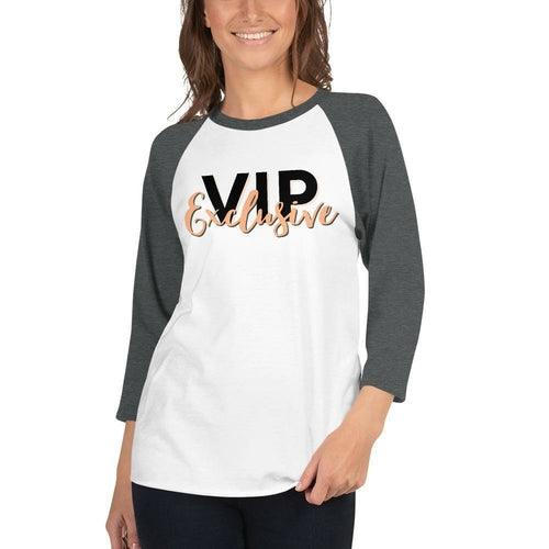 Womens Raglan Tee, Vip Exclusive Graphic Quarter Sleeve T-shirt - VirtuousWares:Global