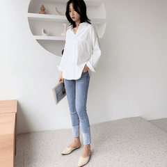 Womens Relaxed Fit Longline Shirt - VirtuousWares:Global