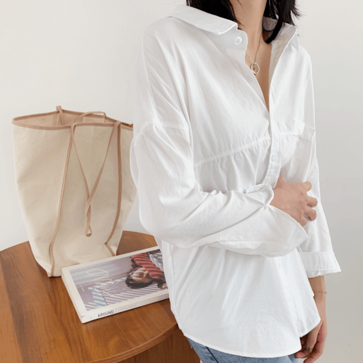 Womens Relaxed Fit Longline Shirt - VirtuousWares:Global
