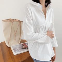 Womens Relaxed Fit Longline Shirt - VirtuousWares:Global