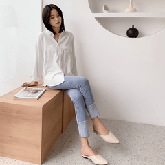 Womens Relaxed Fit Longline Shirt - VirtuousWares:Global