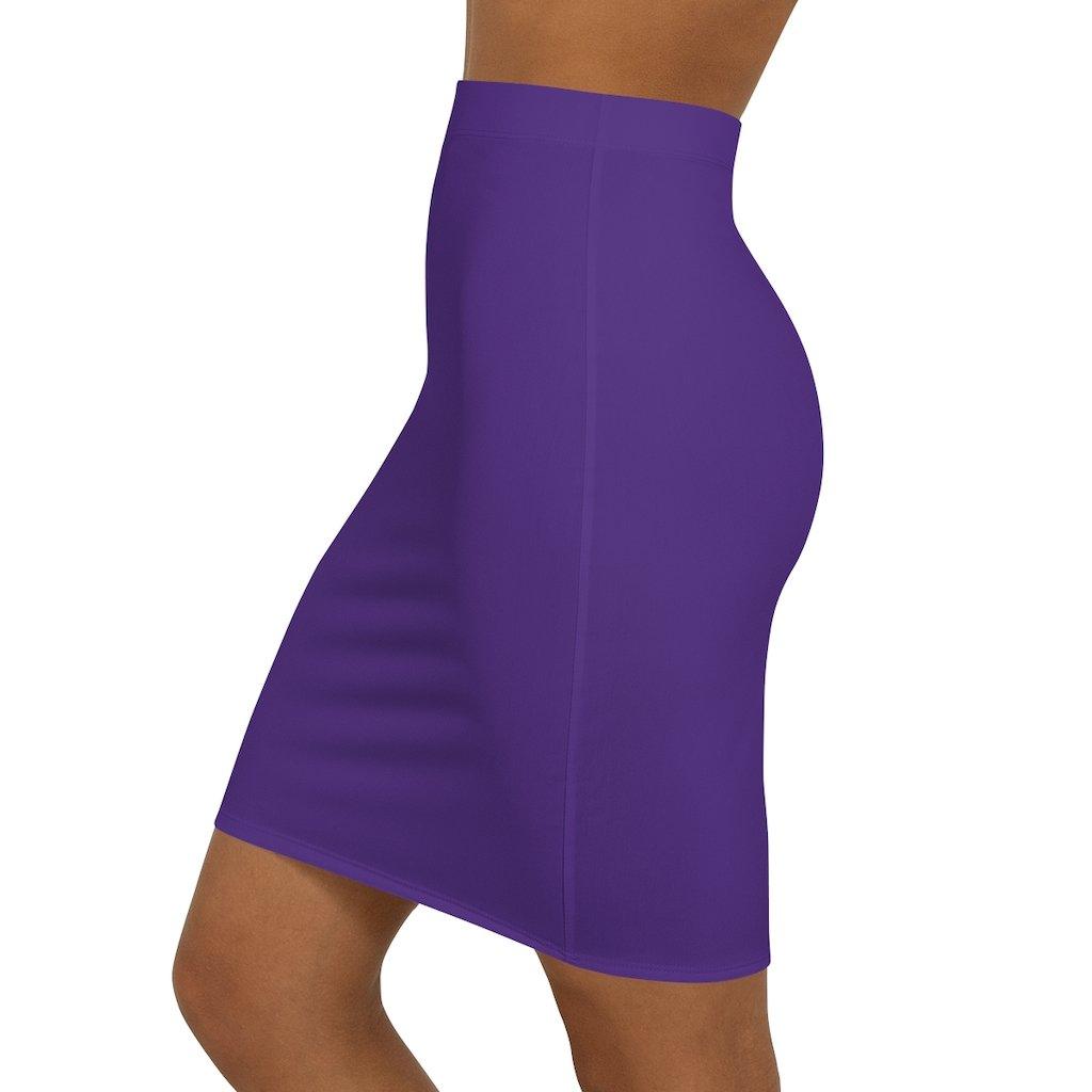 Womens Skirt, Purple Pencil Skirt - VirtuousWares:Global