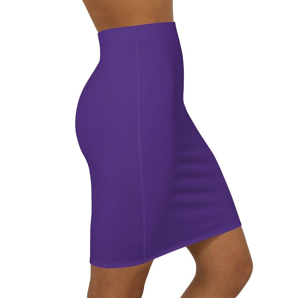 Womens Skirt, Purple Pencil Skirt - VirtuousWares:Global