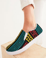 Womens Sneakers, Multicolor Slip-on Canvas Shoes - S372809 - VirtuousWares:Global