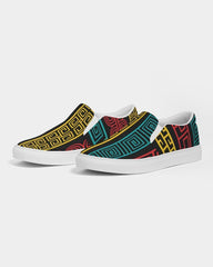 Womens Sneakers, Multicolor Slip-on Canvas Shoes - S372809 - VirtuousWares:Global