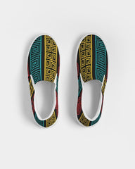 Womens Sneakers, Multicolor Slip-on Canvas Shoes - S372809 - VirtuousWares:Global