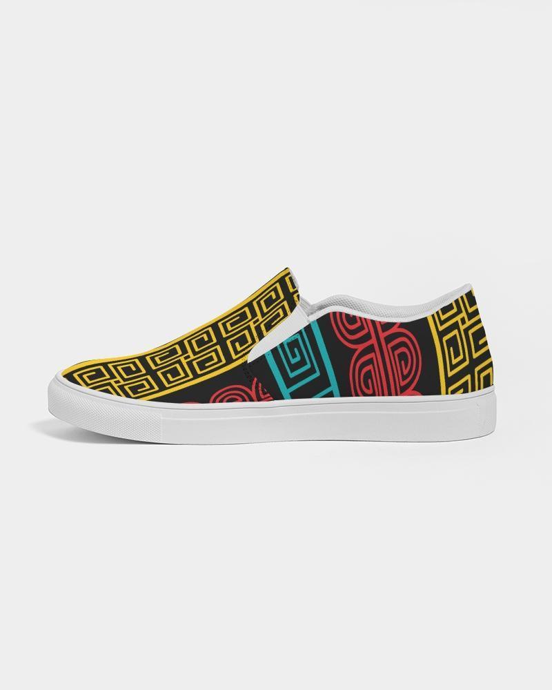 Womens Sneakers, Multicolor Slip-on Canvas Shoes - S372809 - VirtuousWares:Global