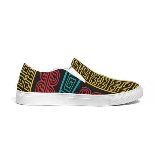 Womens Sneakers, Multicolor Slip-on Canvas Shoes - S372809 - VirtuousWares:Global