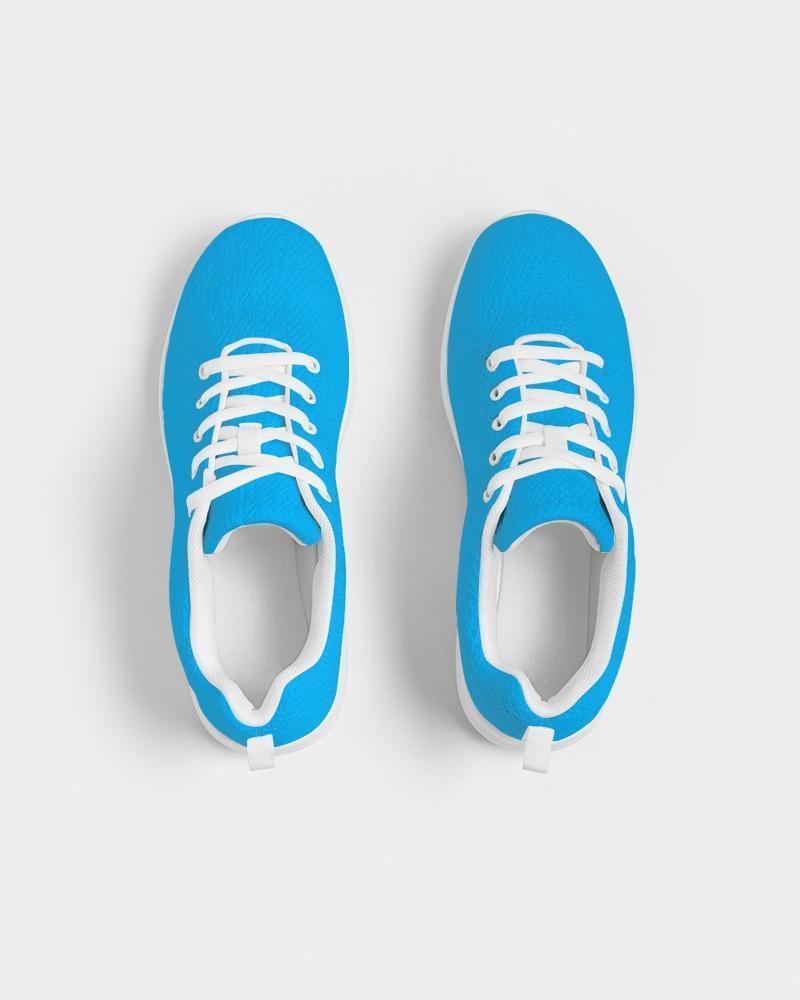 Womens Sneakers - Vibrant Blue Low Top Sports Shoes - VirtuousWares:Global