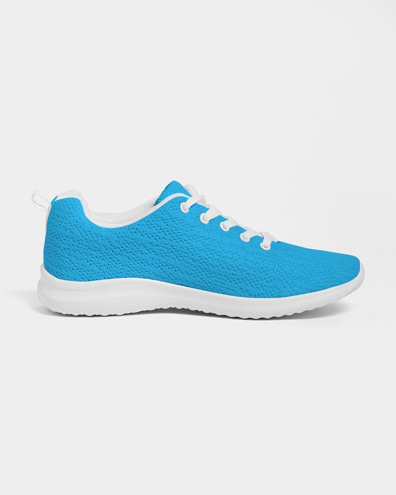 Womens Sneakers - Vibrant Blue Low Top Sports Shoes - VirtuousWares:Global