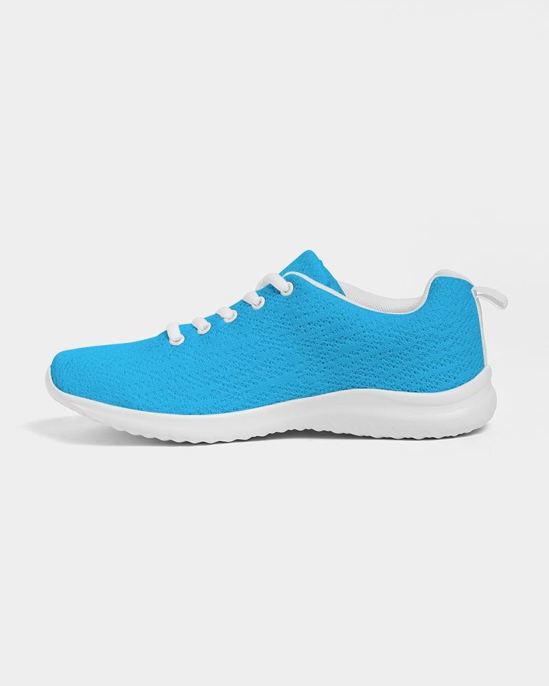 Womens Sneakers - Vibrant Blue Low Top Sports Shoes - VirtuousWares:Global