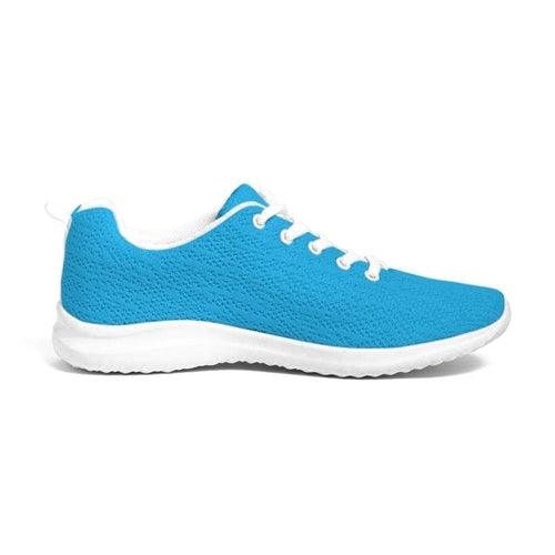 Womens Sneakers - Vibrant Blue Low Top Sports Shoes - VirtuousWares:Global