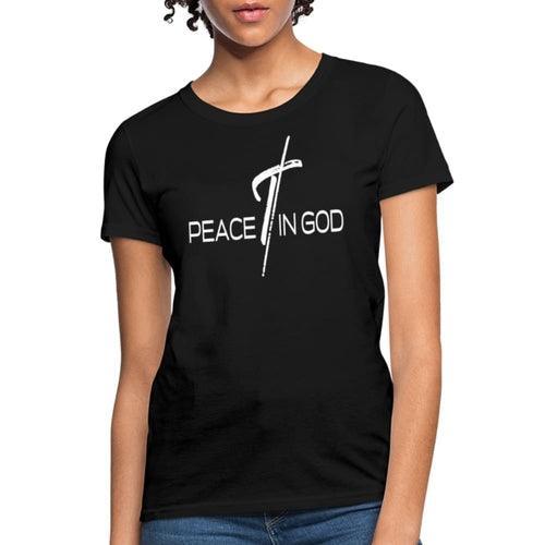 Womens T-shirt, Peace In God Graphic Tee - VirtuousWares:Global