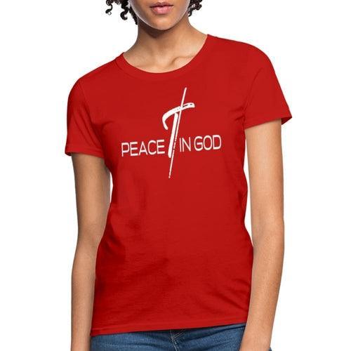 Womens T-shirt, Peace In God Graphic Tee - VirtuousWares:Global