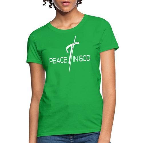 Womens T-shirt, Peace In God Graphic Tee - VirtuousWares:Global