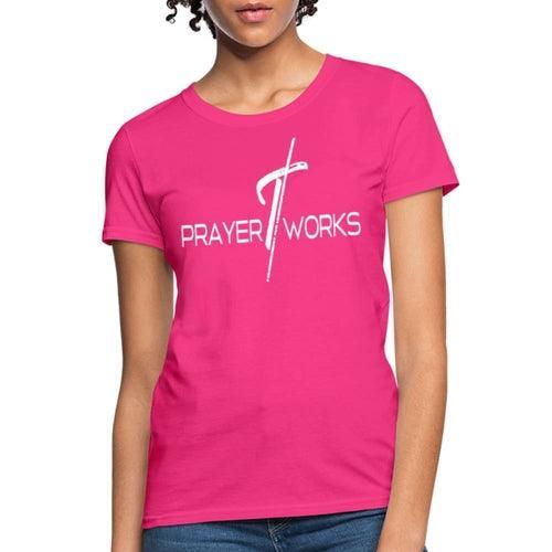 Womens T-shirt, Prayer Works Graphic Tee - VirtuousWares:Global