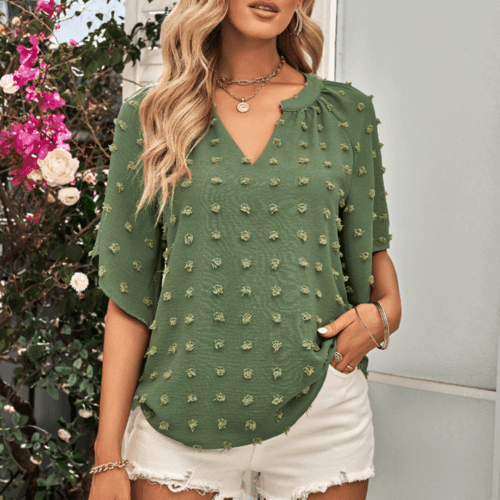 Womens V Neck Batwing Summer Top - VirtuousWares:Global
