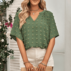 Womens V Neck Batwing Summer Top - VirtuousWares:Global