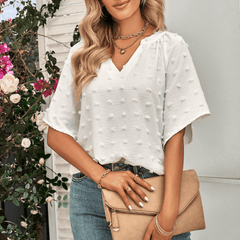 Womens V Neck Batwing Summer Top - VirtuousWares:Global
