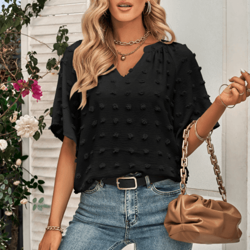 Womens V Neck Batwing Summer Top - VirtuousWares:Global