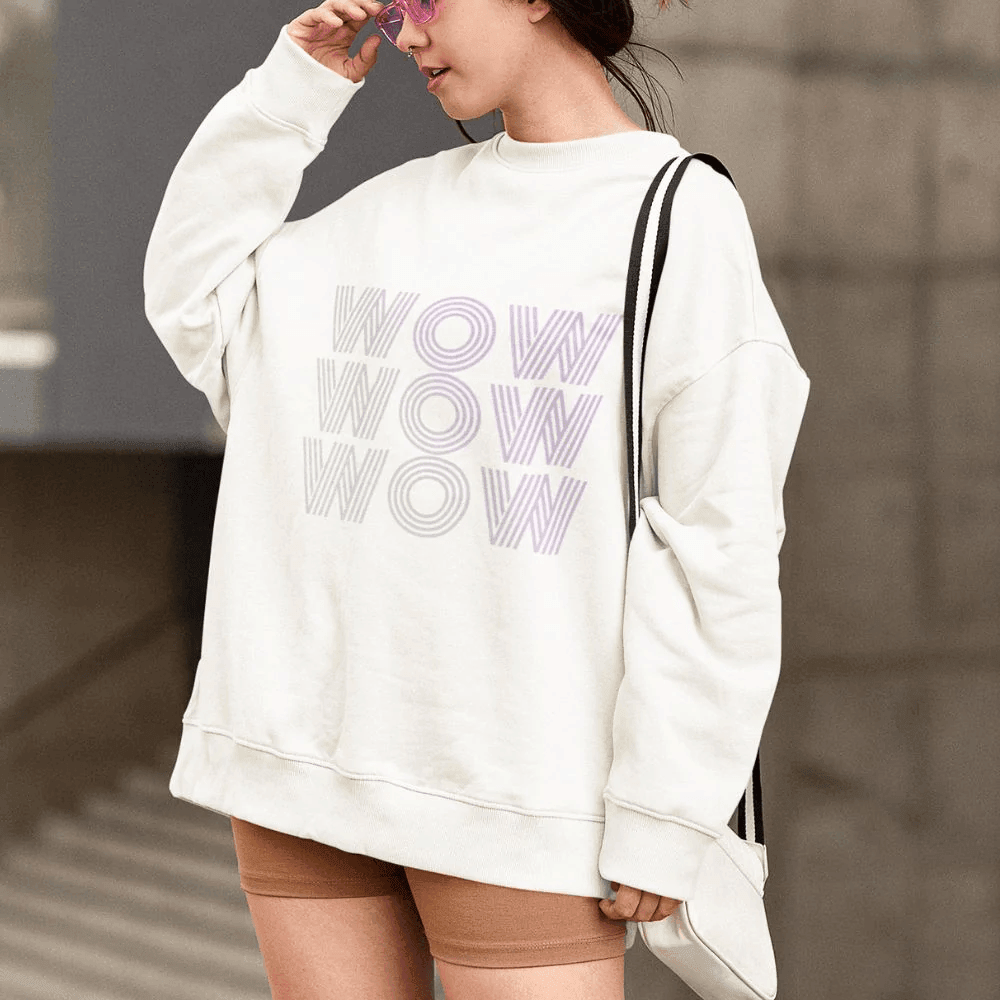 Womens Wow Logo Sweatshirt - VirtuousWares:Global