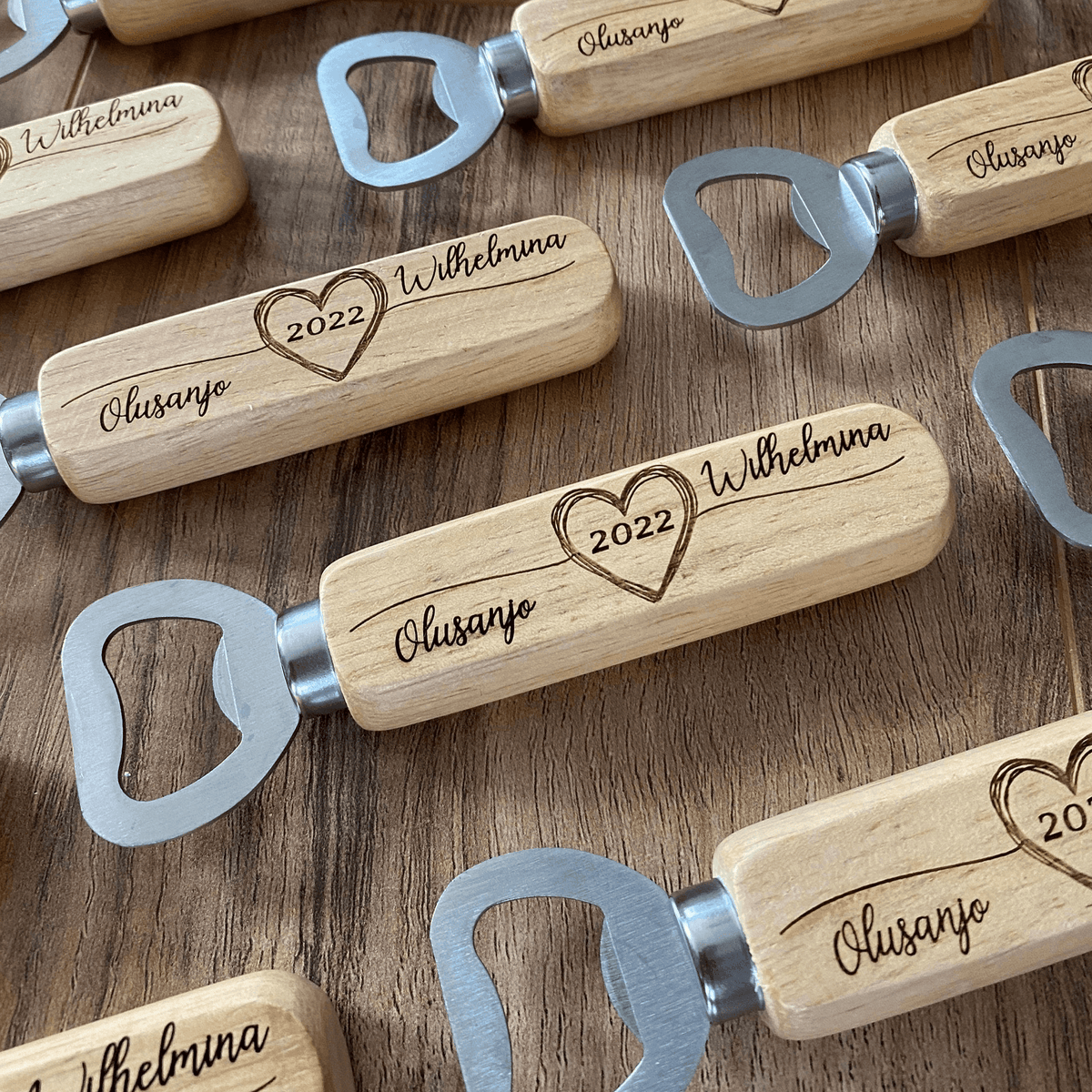Wood Bottle Opener Wedding Favors - VirtuousWares:Global