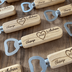 Wood Bottle Opener Wedding Favors - VirtuousWares:Global