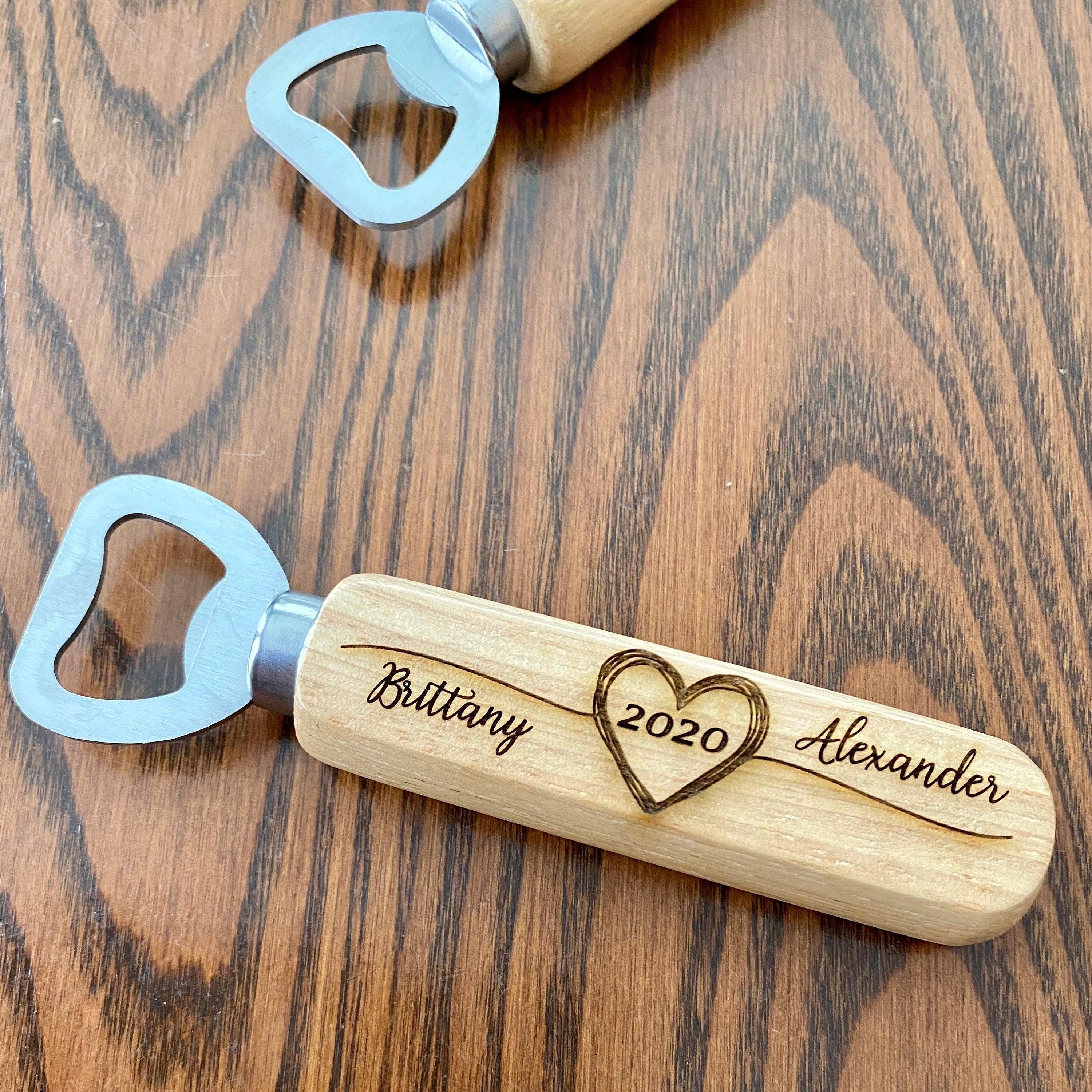 Wood Bottle Opener Wedding Favors - VirtuousWares:Global
