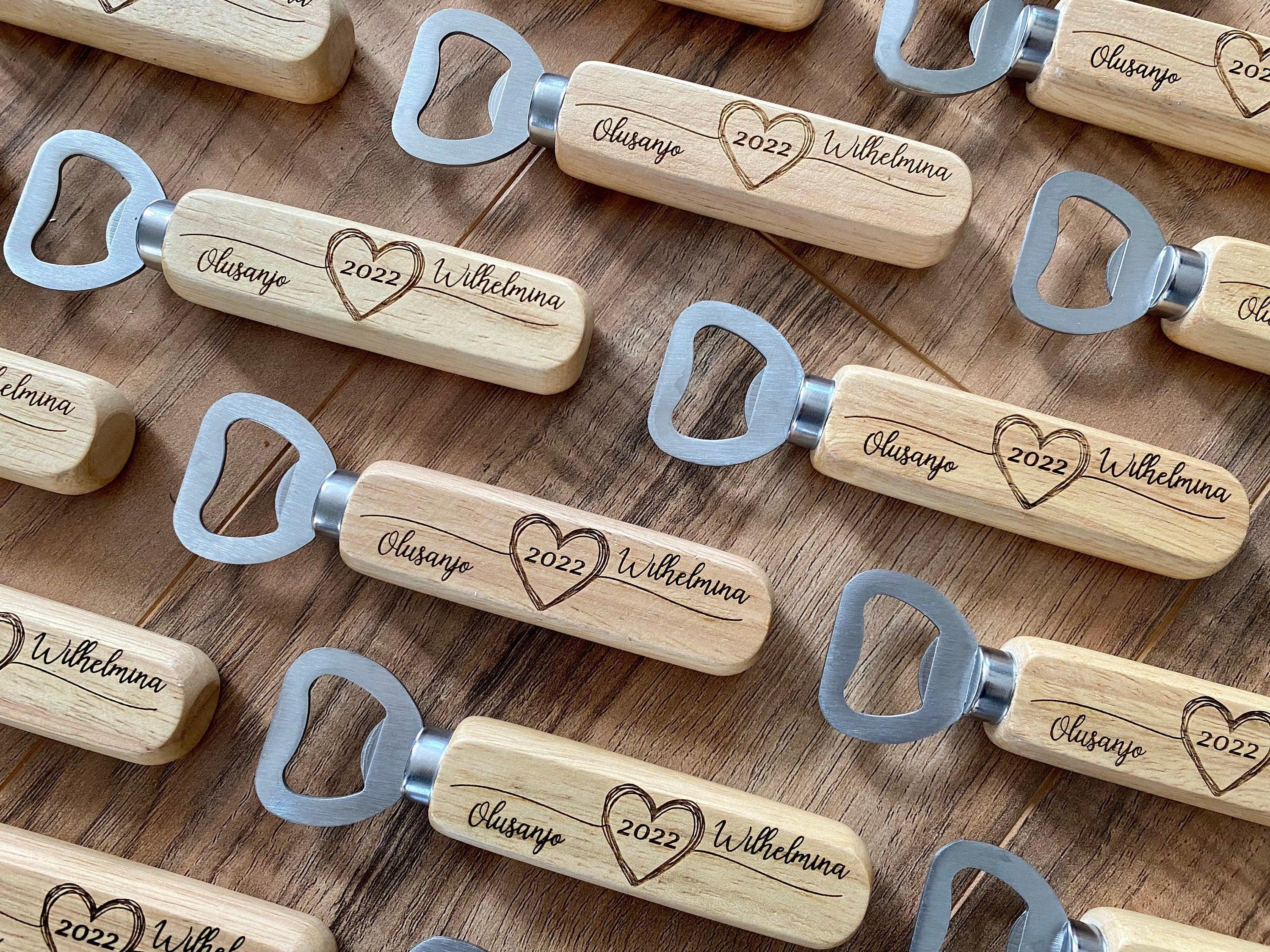 Wood Bottle Opener Wedding Favors - VirtuousWares:Global