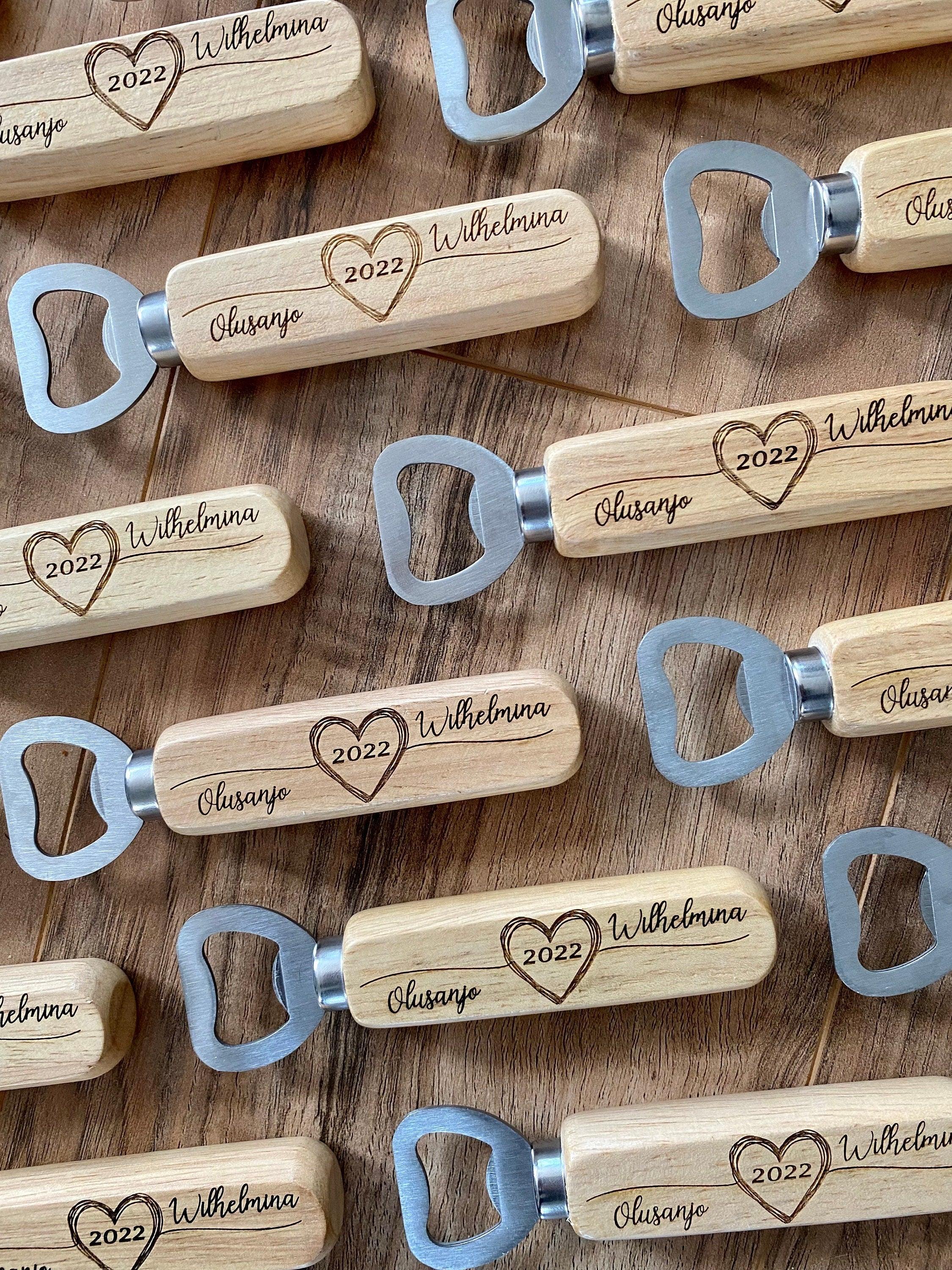 Wood Bottle Opener Wedding Favors - VirtuousWares:Global