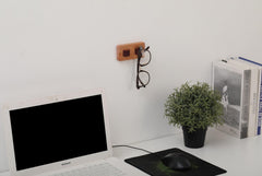Wood Eye Glasses Holder for Wall Sunglasses Organizer Dad Gifts - VirtuousWares:Global