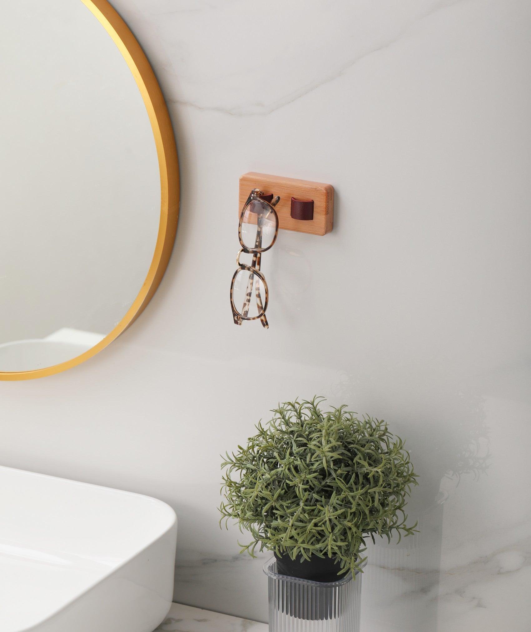 Wood Eye Glasses Holder for Wall Sunglasses Organizer Dad Gifts - VirtuousWares:Global