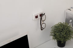 Wood Eyeglasses Holder for Wall Mounted Sunglass Organizer Office - VirtuousWares:Global
