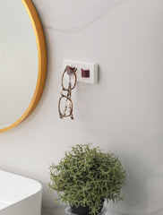 Wood Eyeglasses Holder for Wall Mounted Sunglass Organizer Office - VirtuousWares:Global