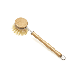 Wooden and Sisal Dish Brush with 2 Pieces Replacement Brush Heads - VirtuousWares:Global